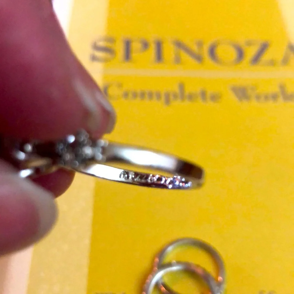 Gifted-Three piece sterling and zirconium ring - Picture 2 of 3